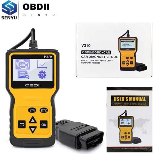 V310 Engine Code Reader Scan Tool Code Readers OBD 2 OBD2 Car Diagnostic Automotive Tool ODB2 Scanner PK MP69033 ELM 327 V 1 5