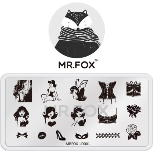 Nail Stamping Plates Template 3D Rabbit Girl Flower Series digital Image Nail Art Manicure Templates Salon Beauty Polish Tools