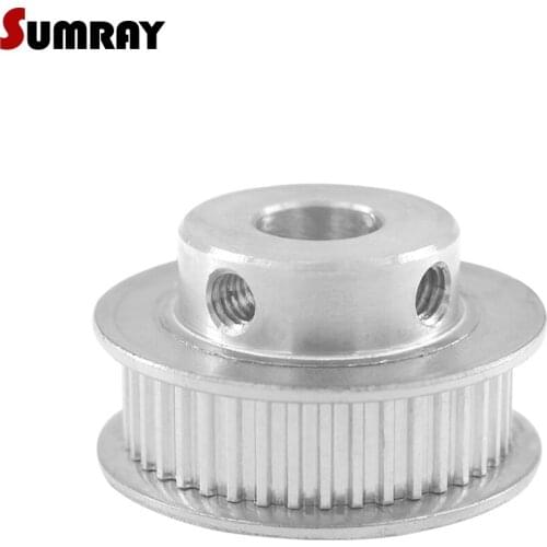 SUMRAY MXL 60T Timing Pulley 5/6/8/10/12/15/17/20mm Inner Bore Aluminium Pulley 7mm Belt Width Gear Belt Pulley