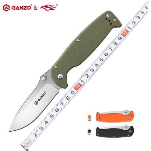 Firebird Ganzo G742-1 440C G10 or Wood Handle Folding knife Survival Camping tool Hunting Pocket Knife tactical edc outdoor tool