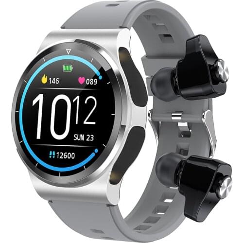 GT69 Smart Watch Bluetooth Call TWS Wireless Bluetooth Headset For Man Women 1.3" Screen Weather Heart Rate Tracker Smartwatch