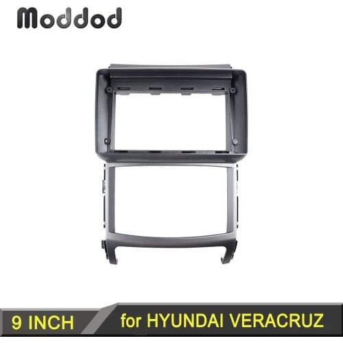 Stereo Panel for HYUNDAI VERACRUZ 2010 9 INCH Radio Fascia Dash Installation Trim kit Android Audio GPS Navigation Frame Bezel