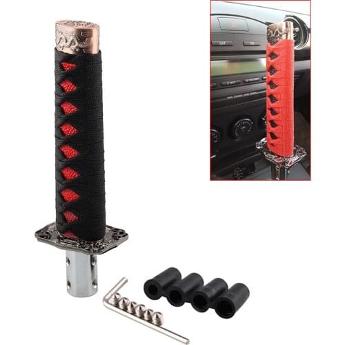 Universal Car Accessories 156MM Gear Shift Knob Sword Shift Knobs Katana Samural Shift Gear Lever with 4 Adapters