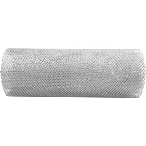 UNIVERSAL ALUMINUM CAR MESH GRILL KIT 40X13" Black+Silver Body Bumper Grille