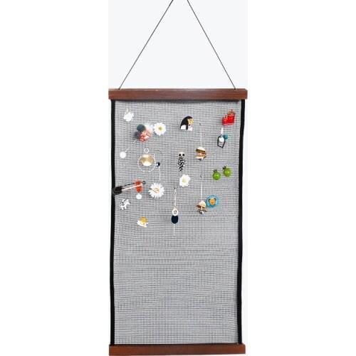 Jewelry Display Rack Hanging Jewelry Display Earrings Necklace Display Organizer Storage Bag Ear Stud Stand for Home