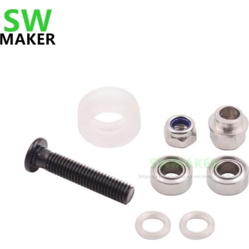 SWMAKER 1 set DIY C-beam CNC machine parts Openbuilds Xtreme Mini V Wheel kit color clear - V Slot Aluminium Linear Extrusion