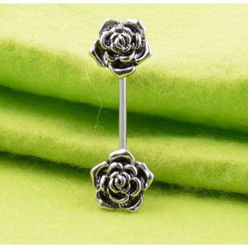 Retro Stainless Steel Nipple Shield Jewelry Nipple Barbell Women Ladies