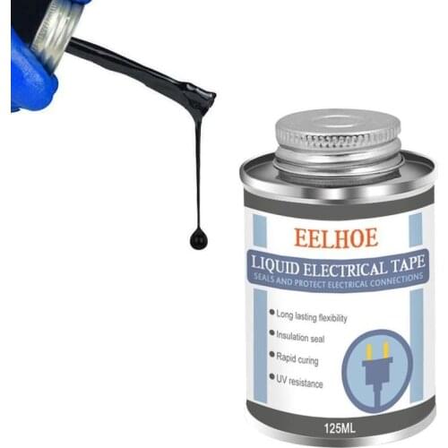 125ml Liquid Insulation Glue Waterproof Anti-uv Fast Dry Electrical Tape Rubber Sealing Glue Insulation Electronic Tape