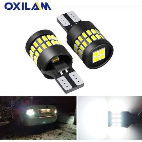 2x No Error W16W T15 LED Reverse Lights for Nissan Juke X trail Qashqai j11 Tiida Note Tail Lamp BA15S P21W 7440 3156 LED Bulb