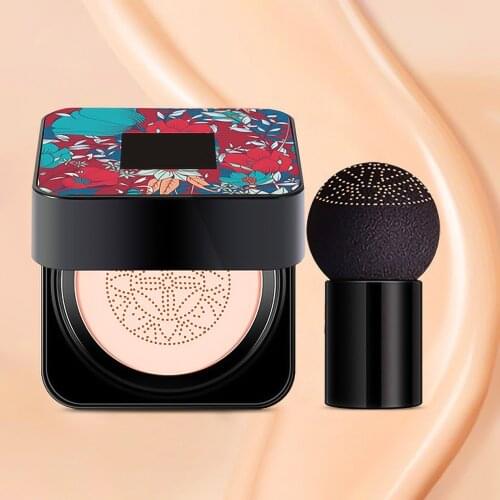 BB Air Cushion Foundation Elastic Mushroom Head CC Cream Concealer Whitening Makeup Cosmetic Waterproof Brighten Beauty Face
