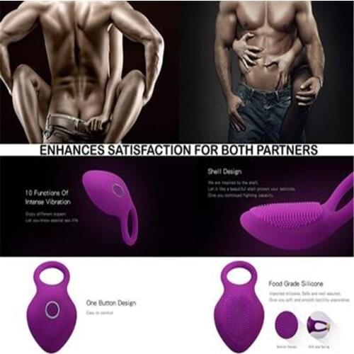 Cbt Wireless Remote Control Delay Ejaculation Cock Ring Vibrator For Men Silicone Vibrating Dick Penis Ring Sex Toys for Couples