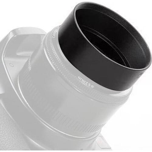 BGNing Standard All Metal Lens Hood Black 40.5mm/49mm/52mm/55mm/58mm/62mm/67mm/72mm/77mm For Canon Hood Lens For Nikon Camera