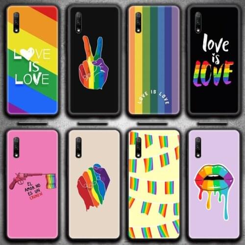 Gay Lesbian LGBT Rainbow Pride ART Phone Case for Huawei Honor 30 20 10 9 8 8x 8c v30 Lite view 7A pro