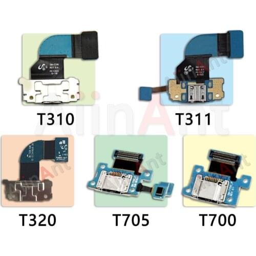 AiinAnt Original For Samsung Galaxy Tab T300 310 T320 T700 T705 USB Dock Connector Port Charger Charging Flex Cable Mic