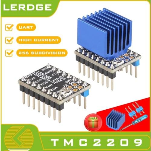 LERDGE TMC2209 Stepper Motor Driver UART VS TMC 2208 A4988 lv8729 3D Printer Parts Stepstick 2.0A ultra-silent Ender3