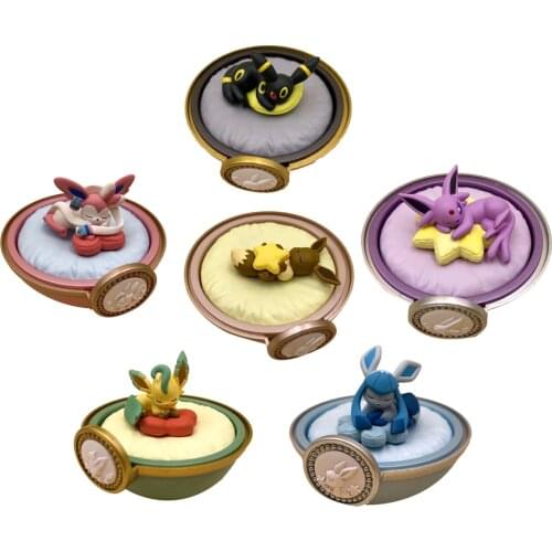 Pokemon Figure Sleep EEVEE Model Toys Collections Action Figure Anime Toys for Children Pocket Monster
