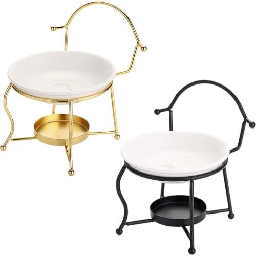 Metal Tea Light Candle Holder Wax Aromatherapy Essential Oil Burner Candle Aroma Diffuser for Spa Yoga Bedroom