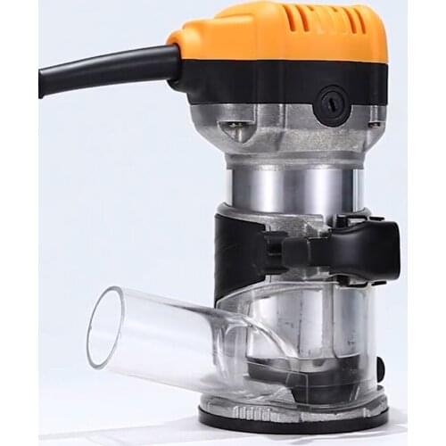 Plunge Router Aluminum Alloy Base Vacuum Cleaner Trimming Machine Base Bakelite Milling Woodworking Slotting Machine Dust Cover