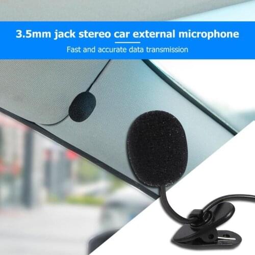 3.5 mm Plastics Stereo Jack Mini Car Audio Microphone External Mic for Car DVD GPS Player Radio Audio Microphone With Wired
