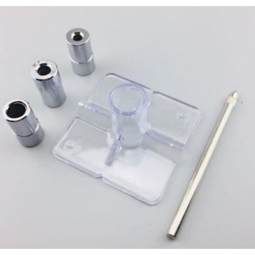 Wood Work Oblique Hole Locator 6mm / 8mm / 10mm Drill Guide Set Oblique Hole Depth Ring Positioner Drill Bit Locator Set