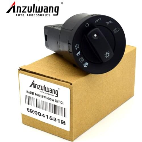 ANZULWANG Car Headlight Control Head Light Fit For Audi A4 8E B6 B7/A4 Avant (00-08) - 17 Pins 8E0941531B 8E0 941 531 B