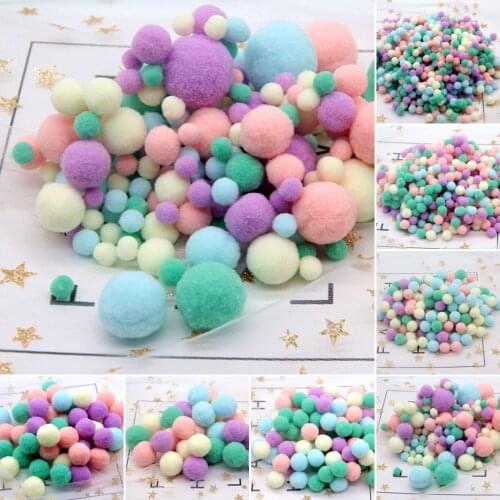 Multi Colors Pompom 8-30mm Pompones Balls for DIY Party Home Garden Wedding Decoration Garment Sewing Kids Toys Accessories 20g