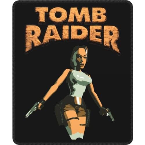 Tomb Raider Lara Croft Adventer Game Creative Mouse Pad with Locking Edge Mouse Mats Natural Rubber Gamer Computer Laptop Pad