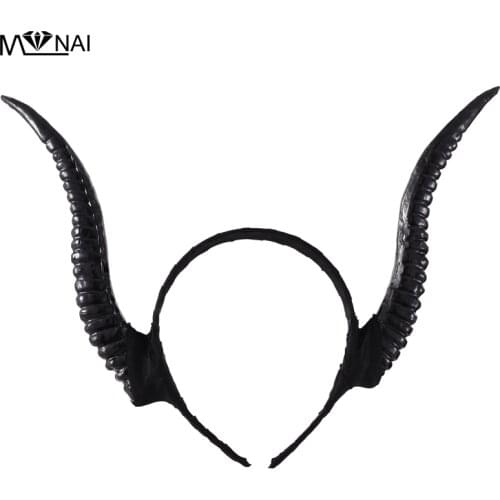 Retro Restyle Gothic Horns Headband Steam Punk Headwear Antler Headpiece Halloween Party Accessories Vintage