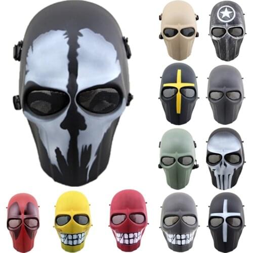 Sniper Skull Mask Airsoft CS Field Protection Full Face Mask Halloween Ball Mask Movie Props Military Tactical Paintball Masks