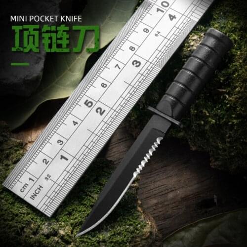 Voltron MINI Tactical necklace knife Outdoor camping survival knife Self-defense EDC pocket knife Wilderness hunting knife