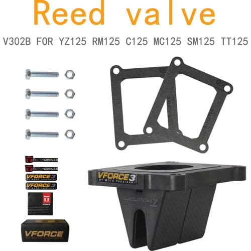 VForce 3 Reed valve Assembly Fits YZ125 1995-2004 RM125 89-07 V302B 79-0831 Reed valve