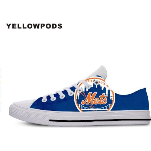 Womens Shoes NewMets Comfortable York Lace-Up Unisex Women Platform Shoes Woman Lady Flats Fall Casual Black White Shoes