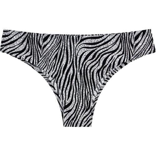 2XL Womens Panties Leopard Print Female Underwear Seamless G String Thongs Breathable Low Rise Briefs Brazilian Sexy Lingerie