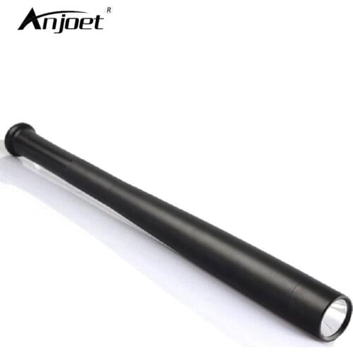 ANJOET Hard long flashlight Baseball bat shape LED Flashlight Q5 Torch 18650 OR 3XAAA For Self-defense lighting