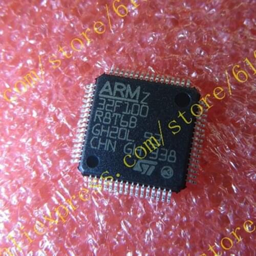 10PCS/LOT STM32F100R8T6B STM32F100 LQFP64 Free Shipping