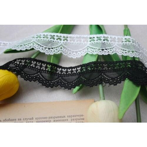 5 Meters/lot Width 3cm High Quality 3D Elastic Lace Applique Trim Ribbon Craft DIY Clothing Dress Underwear Lingerie Accessories