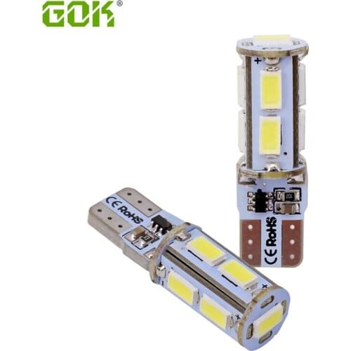 50pcs/lot T10 led Strobe flashing W5W T10 9SMD LED 5630 5730 t10 9LED lasting shine+auto strobe flash Two modes Car light bulbs