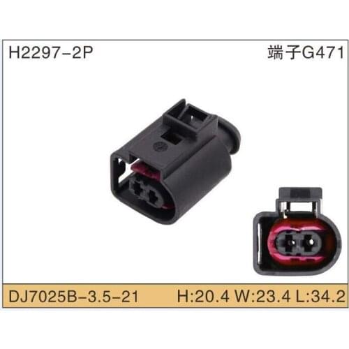 FREE Shipping 2 pin crankshaft position spray nozzle plug Auto fuel injector connector Fog lamps generator horn plug