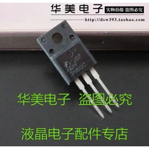 Free Delivery.3N80 FQPF3N80C imported paper detecting good FET