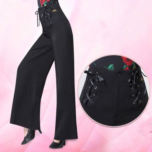Ballroom Dance Pants LadyS Tango Waltz Latin Dancing Costumes Women Ballroom Dance Competition Pants Performance Wear DQS4659