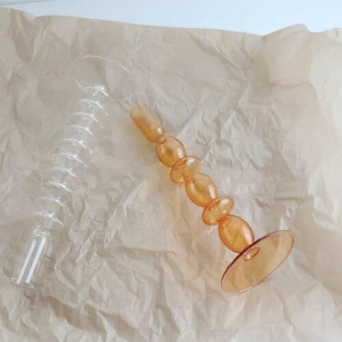 Flower Vase for Office Decor Decorative Table Nordic Vase Hydroponics Plants Vases Ornaments Home Modern Glass Candle Holder