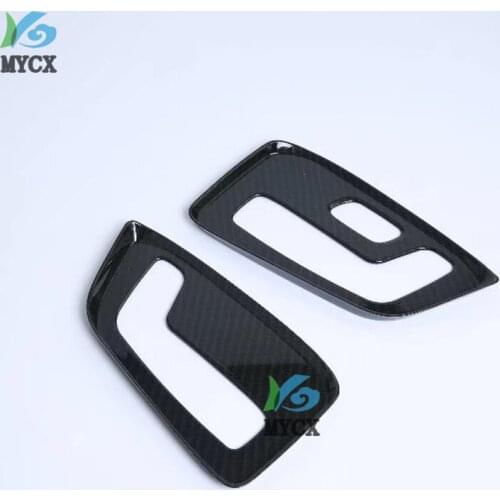 For Mazda CX-8 CX8 CX 8 2018 2019 Carbon Fiber Seat Adjust Switch Button Cover Trim Car Decoration Interior Accessories