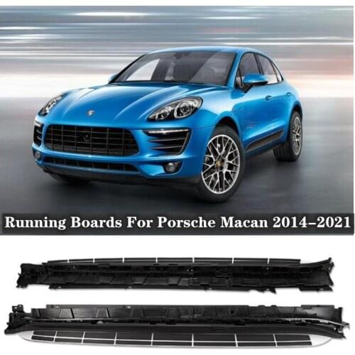 NEW High Quality Aluminum Alloy Running Boards Side Step Bar Pedals For Porsche Macan 2014-2021