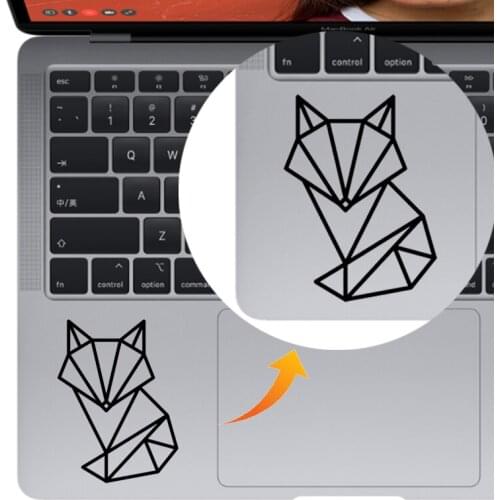 Geometrical Fox Trackpad Laptop Sticker for Macbook Decal Pro 16" Air Retina 11 12 13 15 inch Mac Book 14" Redbook Notebook Skin