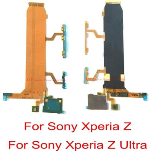 Power ON OFF Volume Side Button Key Switch Flex Cable For Sony Xperia Z / Xperia Z Ultra XL39H C6802 C6833 Replacement Parts