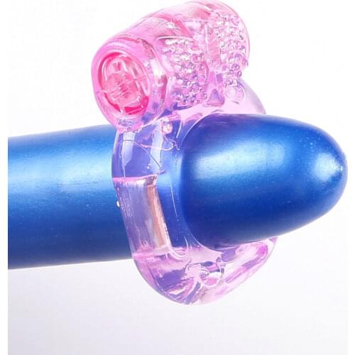 Male ring Adult sex toys Stretchy Butterfly Ring Silicon Vibrating Cock Ring Penis Rings Adult Sex Toys For Man Woman Relaxation