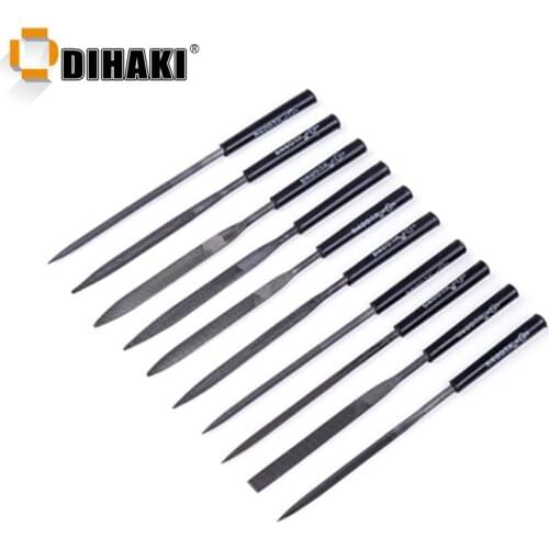 10pcs/Set Needle Files Set Wood Jewelry Carving Tool Metal Polishing Instruments For Metal Glass Stone T12 Steel Manual File