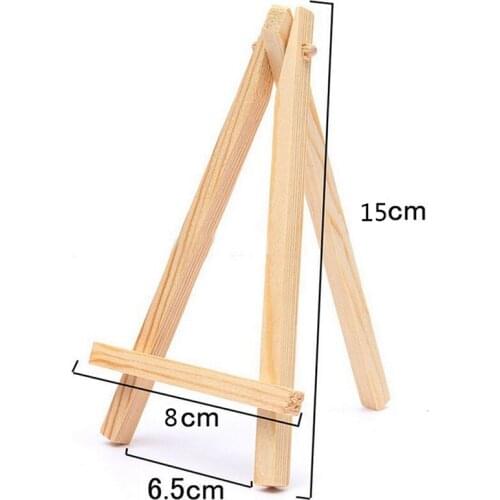 1pc Mini Artist Wooden Easel Wood Wedding Table Card Stand Display Holder For Party Decoration 15*8cm Triange Easel