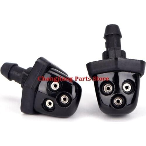 New 2Pcs Car Windshield Washer Wiper Water Jet Nozzle Inlet Push For Suzuki Swift Alto SX4