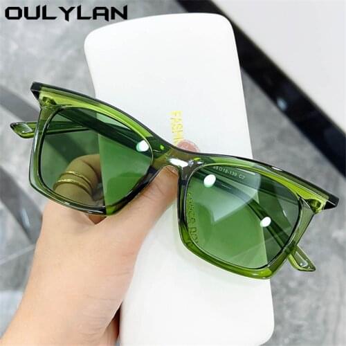 Ouylan Fashion Women Sungalsses 2021 Luxury Brand Designer Green Sun Glasses Men Vintage outdoor Shades UV400 oculos de sol